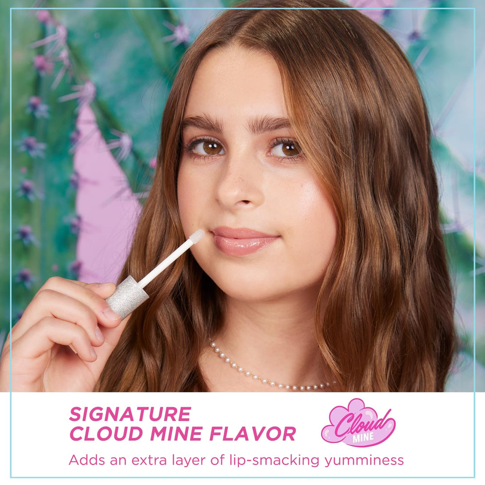 Petite N Pretty lightweight hydrating lip gloss on lips