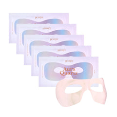 Petitfee Aura Quartz Hydrogel Masque Yeux Lavande, paquet de 5 pour un soin ciblé du regard.