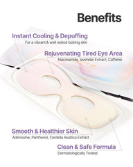 Petitfee Aura Quartz Hydrogel Masque Yeux Lavande, actifs Pearl Protein et lavande pour nourrir.