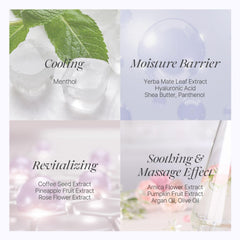 Extrait de graines de café – revitalise et nourrit la peau des jambes.