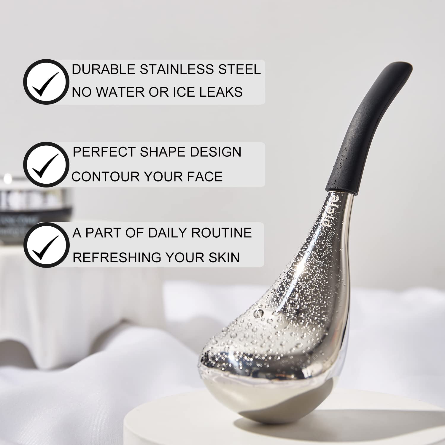 Pfefe baguettes cryogéniques visage ergonomiques pour massage précis.