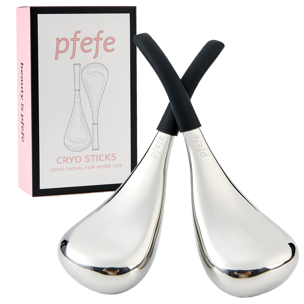 Pfefe globes glace visage ensemble, soin rafraîchissant et raffermissant.