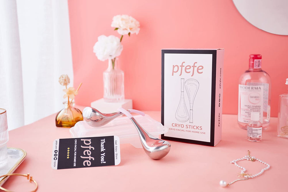 Pfefe globes glace contour des yeux : effet rafraîchissant et sensation de fraîcheur durable.