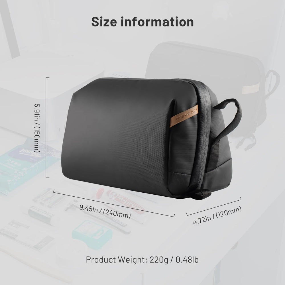 PGYTECH Wash Pouch dimensions 24x15x12 cm adaptées au voyage