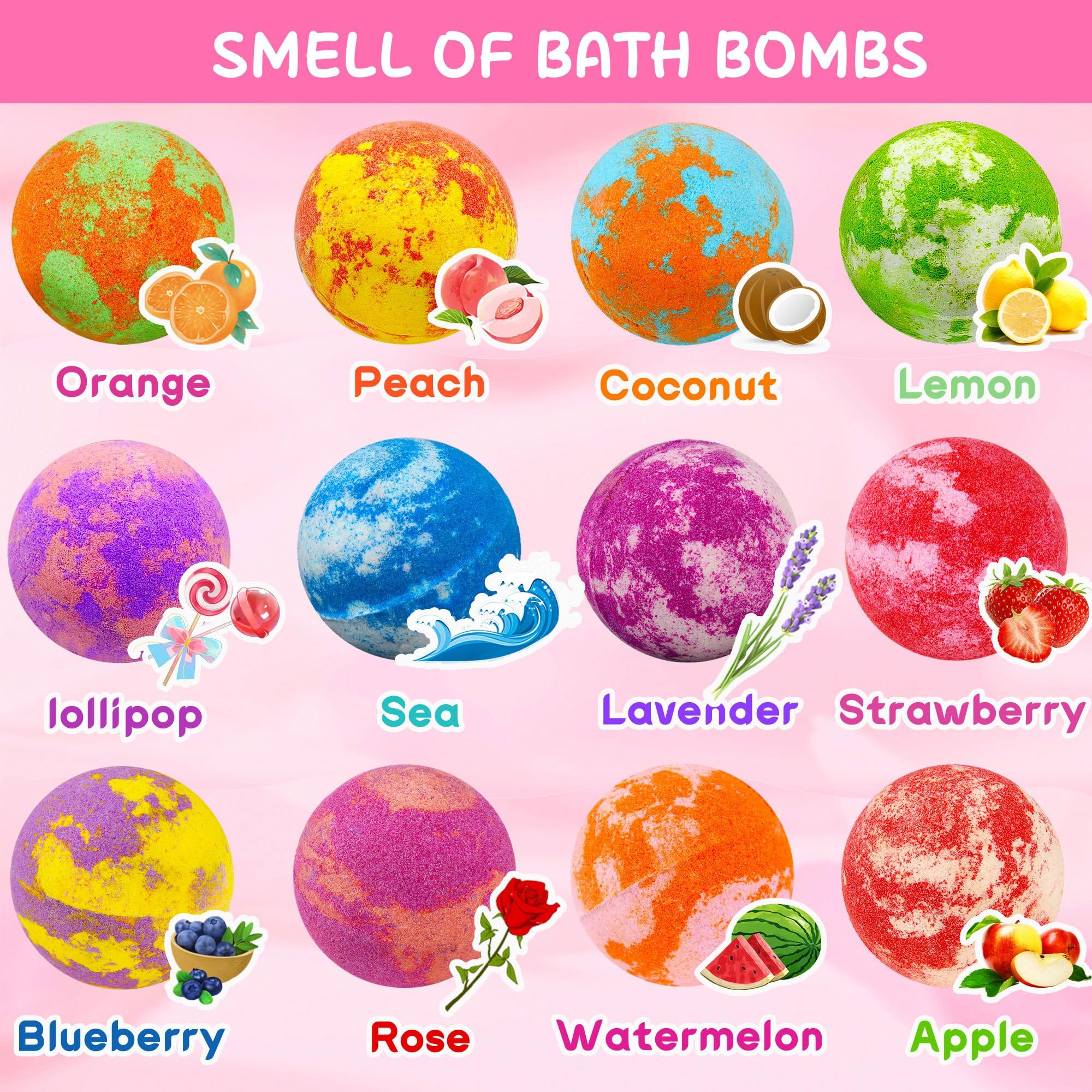 Phaorui boules de bain licorne – bulle colorée se dissolvant rapidement.
