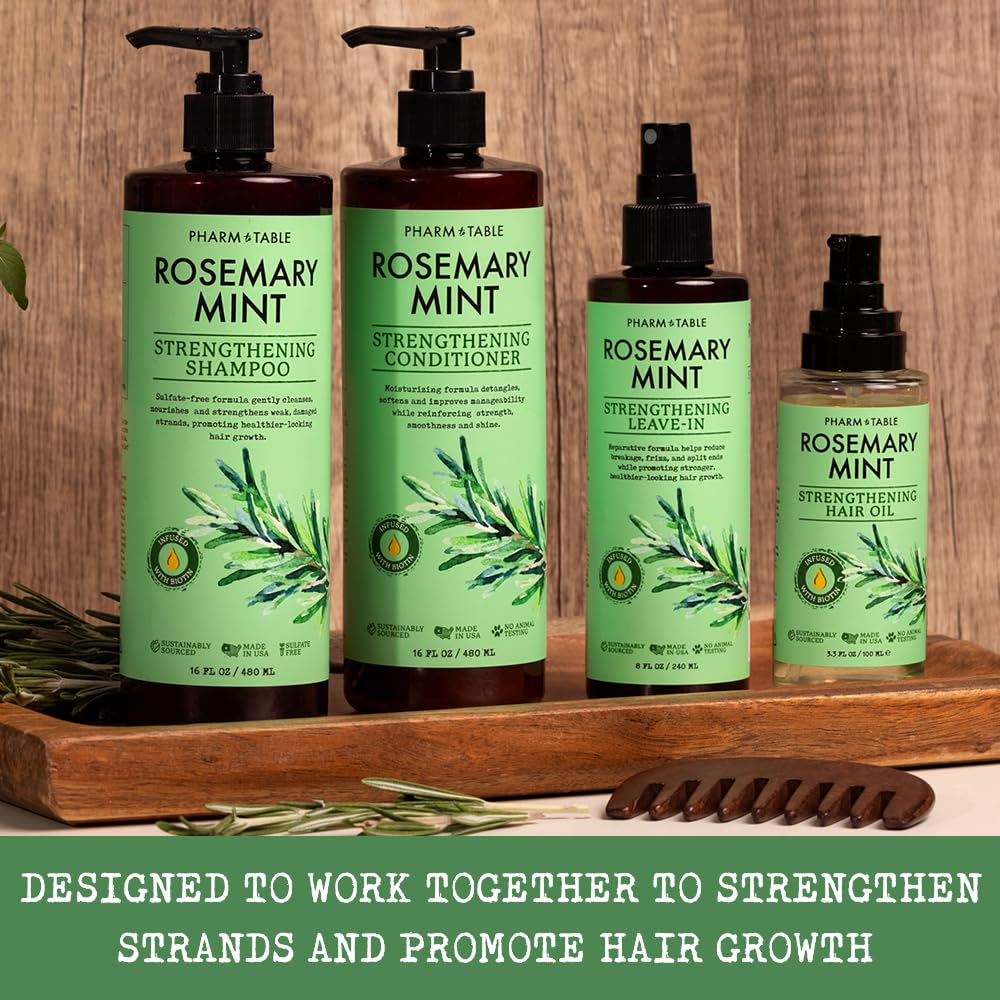 Packaging élégant – idée cadeau PHARM TO TABLE pour cheveux revitalisés.