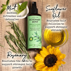 PHARM TO TABLE spray soin cuir chevelu romarin et menthe apaise les démangeaisons.