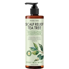 PHARM TO TABLE Tea Tree Conditioner bottle shows soothing detangler for all hair types