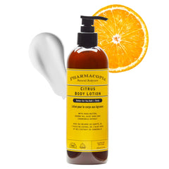 Pharmacopia Lotion Citrus, flacon-pompe : hydratation efficace pour peaux sèches tout au long de la journée.