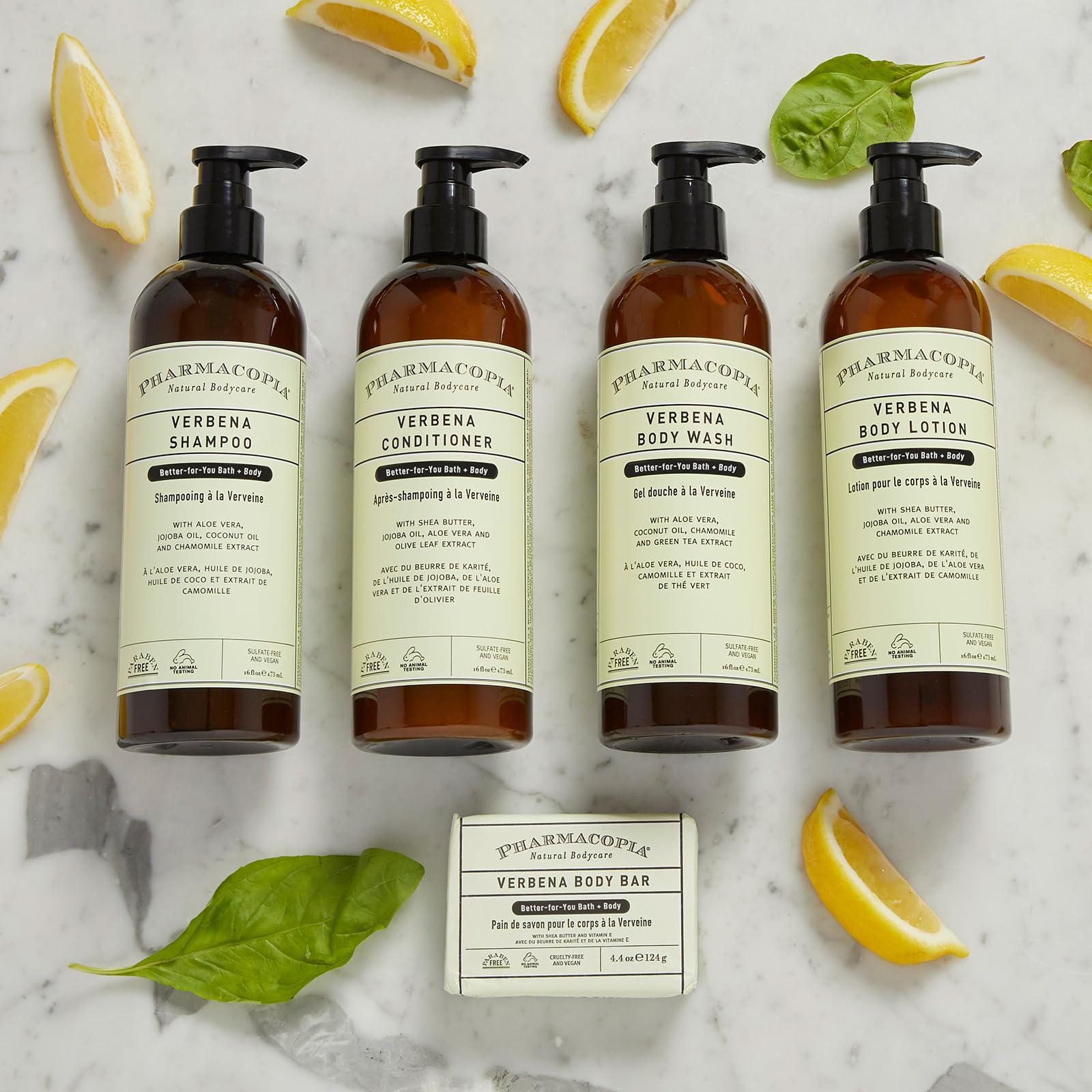 Pharmacopia Shampoing Verveine formule naturelle sans produits agressifs