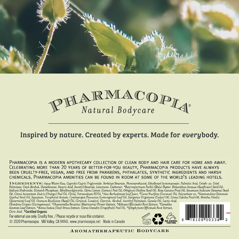 Pharmacopia Verbena Conditionneur Emballage Eco: flacon PCR et formule biodégradable