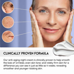 Pharmlitalia Lift, peau visiblement plus lisse après application nocturne.
