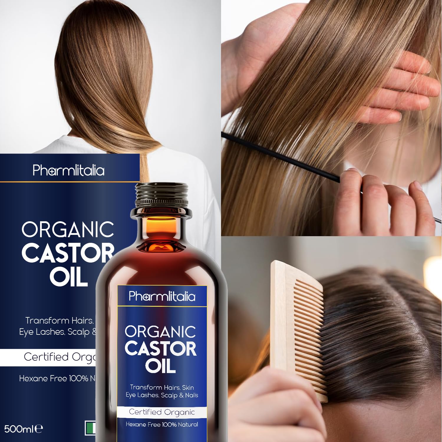 Nourishing Pharmlitalia oil for skin, nails, and cuticle care