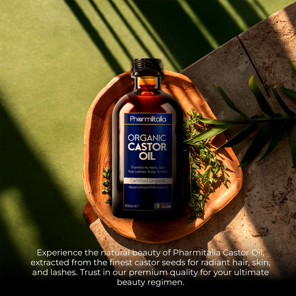 USDA Organic certified Pharmlitalia Castor Oil purity and hexane-free