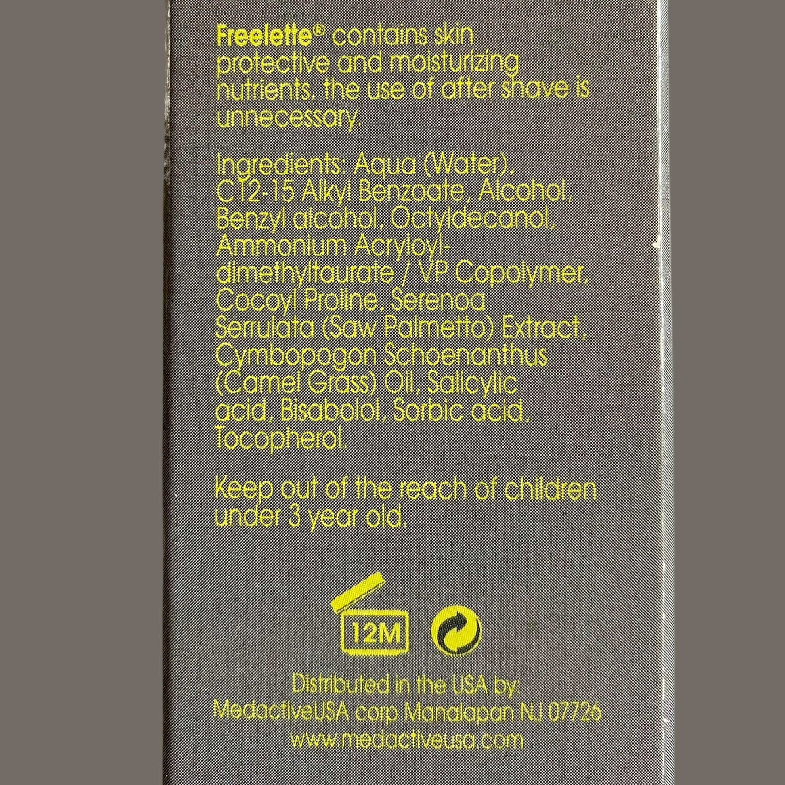 Pherolink Freelette laisse la peau prête pour l’après-rasage.
