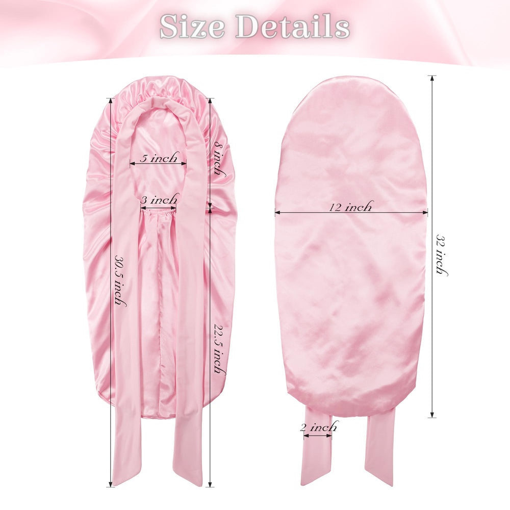 PHILIGHTS bonnet satin long pour cheveux bouclés et frisés au repos