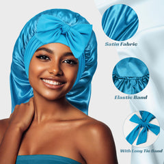 PHILIGHTS bonnet satin double-face réversible pour protéger les cheveux toute la nuit
