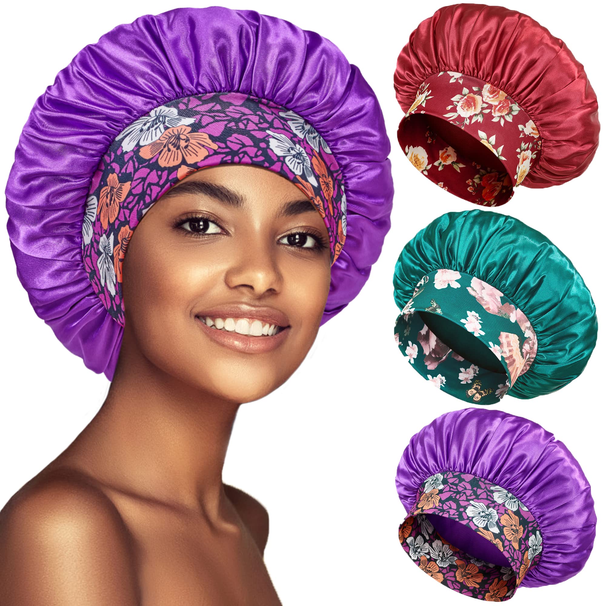 PHILIGHTS bonnet satin avant pour sommeil confortable et délicat