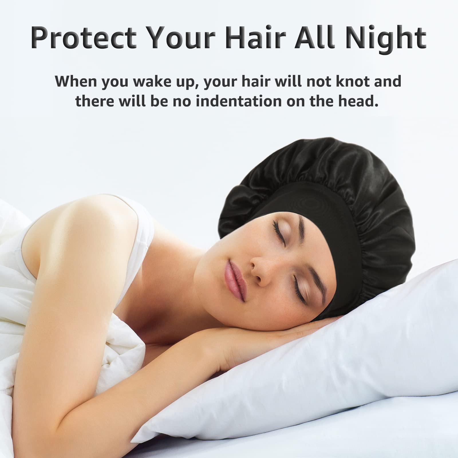 PHILIGHTS bonnet satin – cordon reglable pour un ajustement personnalisé.