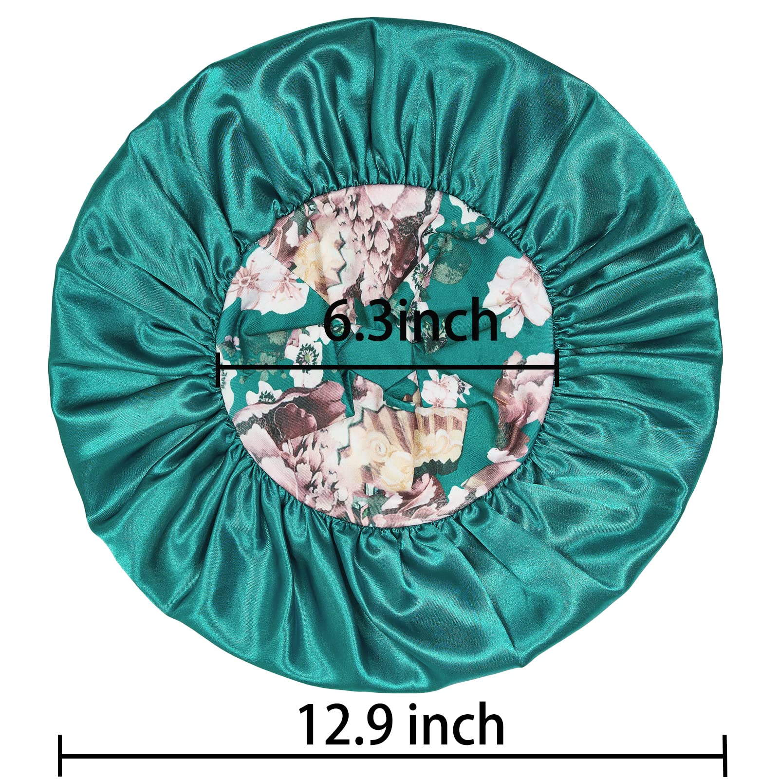 PHILIGHTS bonnet satin grand diamètre, idéal pour cheveux bouclés et longs.