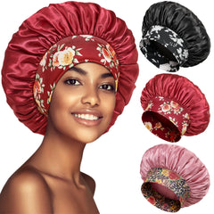PHILIGHTS bonnet satin avec bande elastique large pour un confort nocturne.