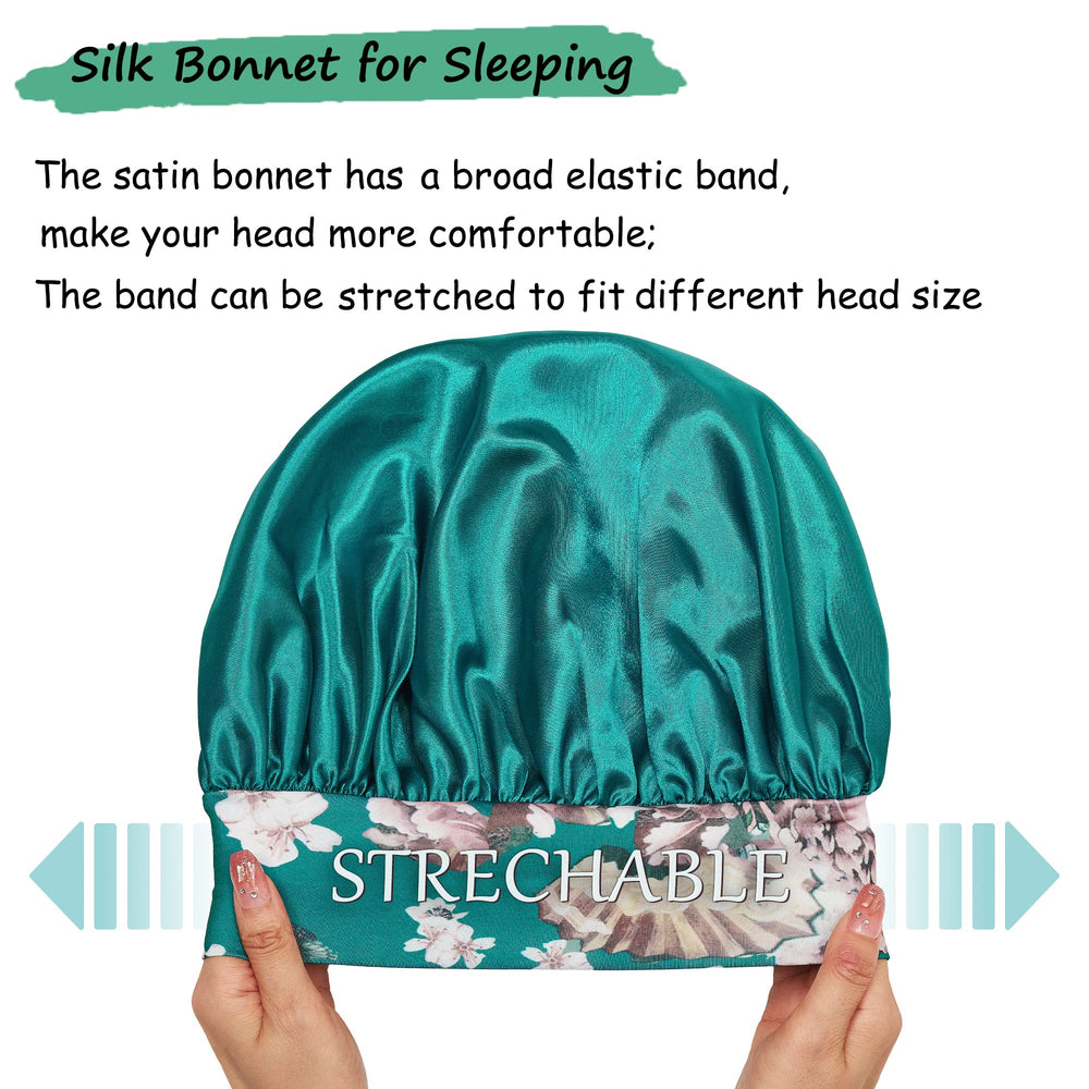 PHILIGHTS bonnet satin polyvalent, utile pour le soin du visage et le bain.