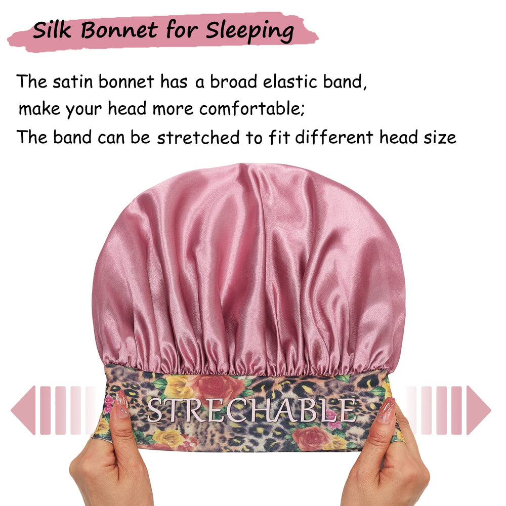 PHILIGHTS bonnet satin polyvalent pour soins du visage et routine domestique