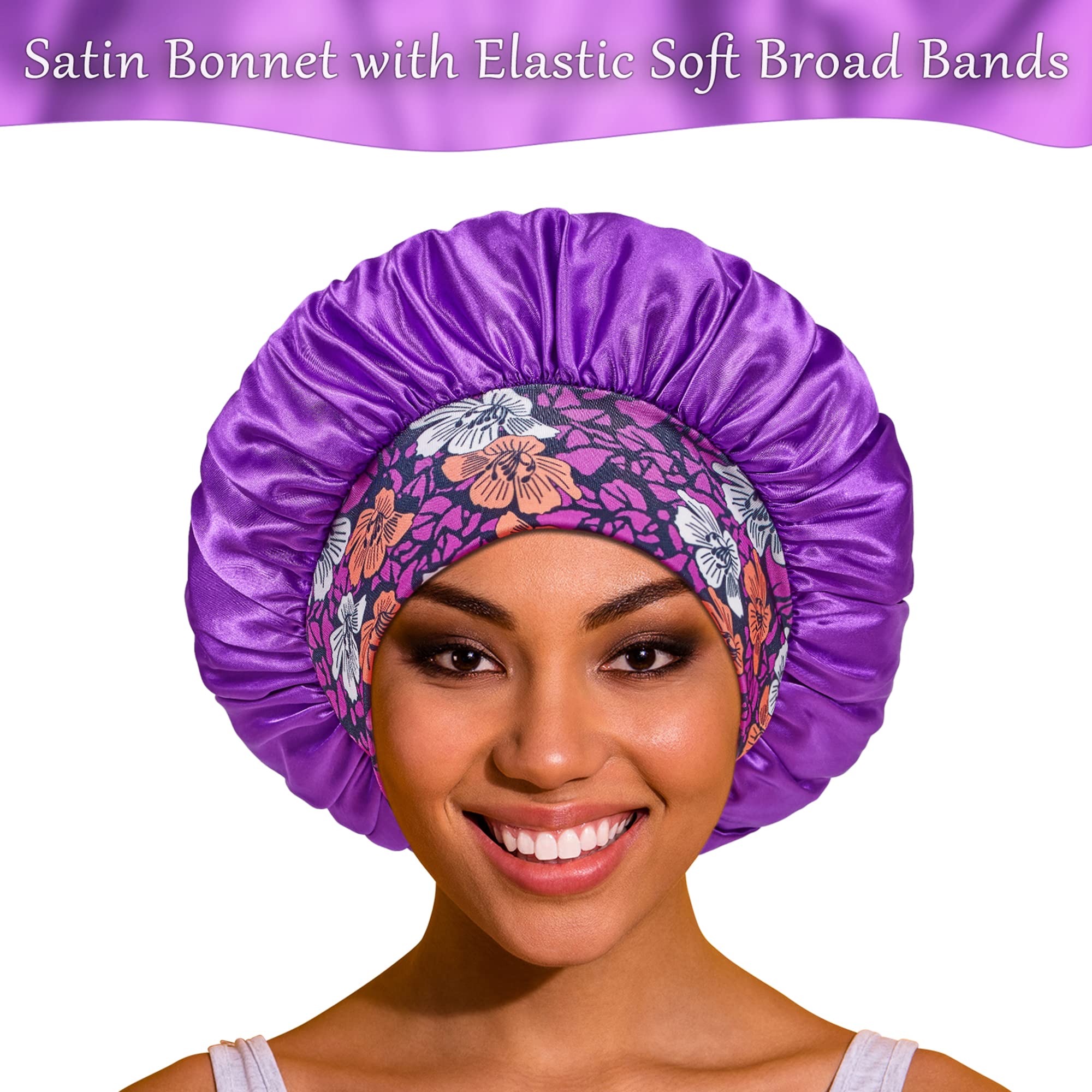 PHILIGHTS bonnet satin texture douce pour cheveux protégés