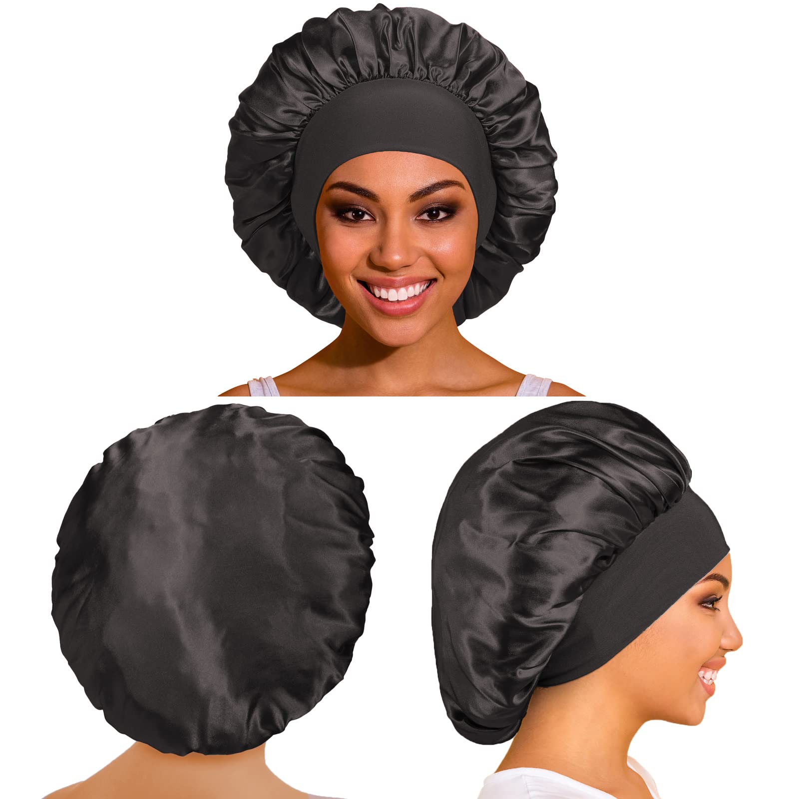 PHILIGHTS bonnet satin – texture lisse et réduction des frottements nocturnes.