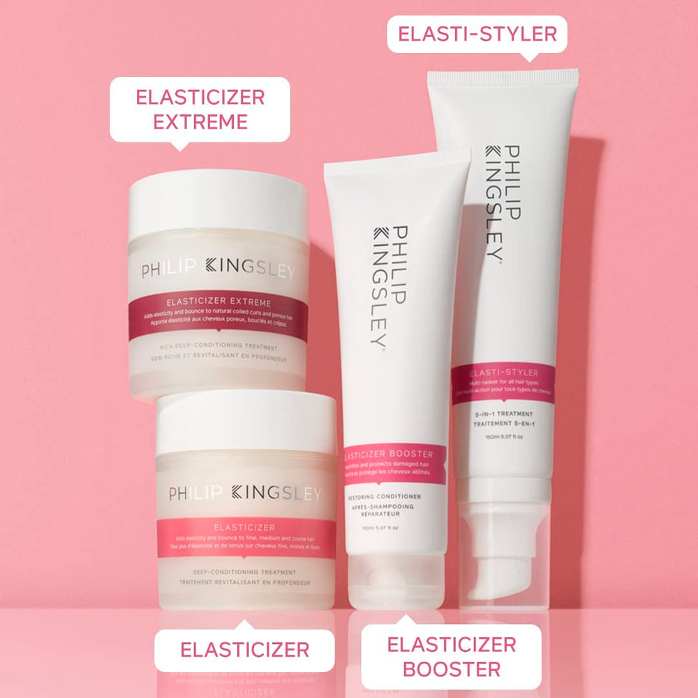 Texture onctueuse d’Elasticizer, facile à étaler sur l’ensemble des longueurs.