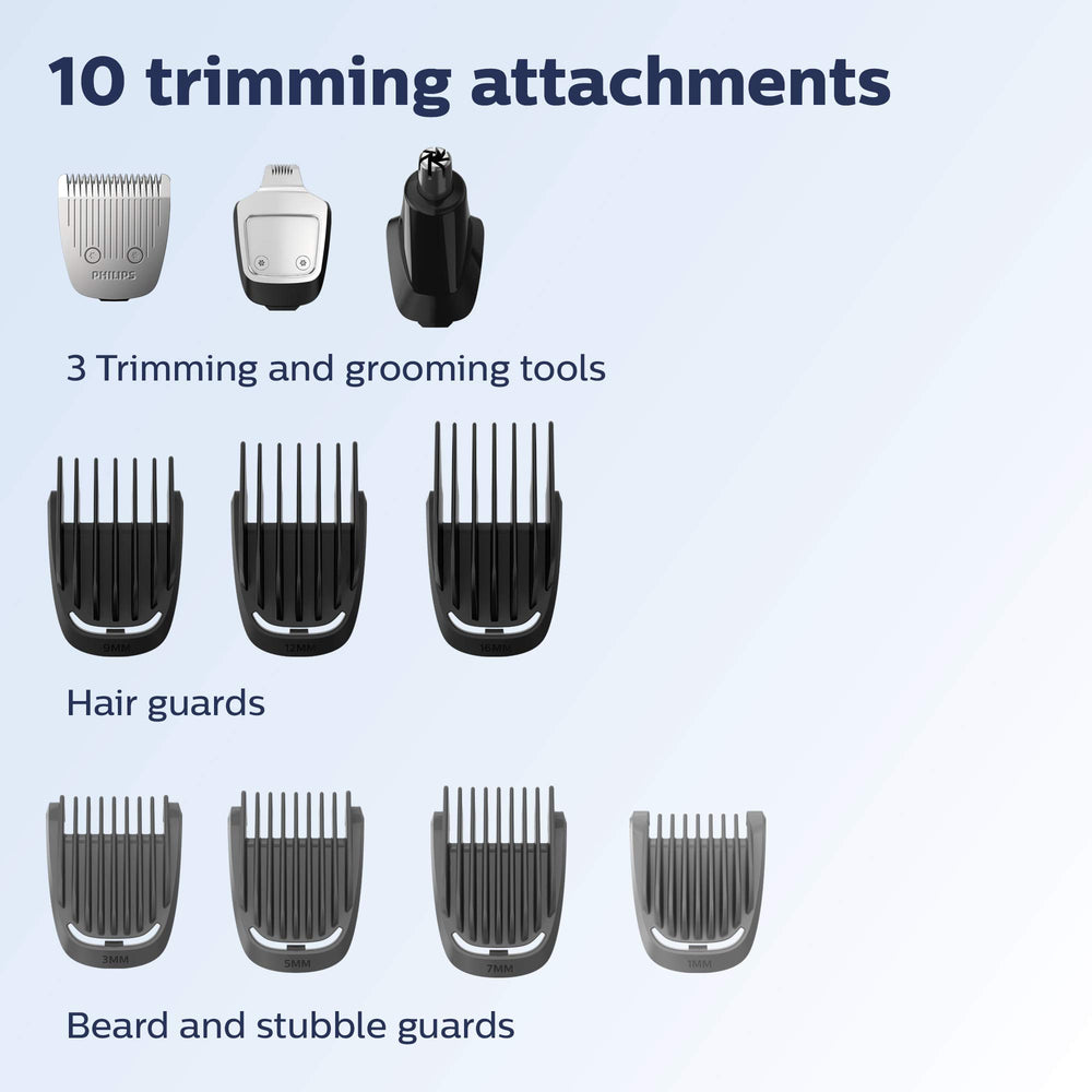 Philips Multigroom 3000 – garde stubble légère pour un look discret.