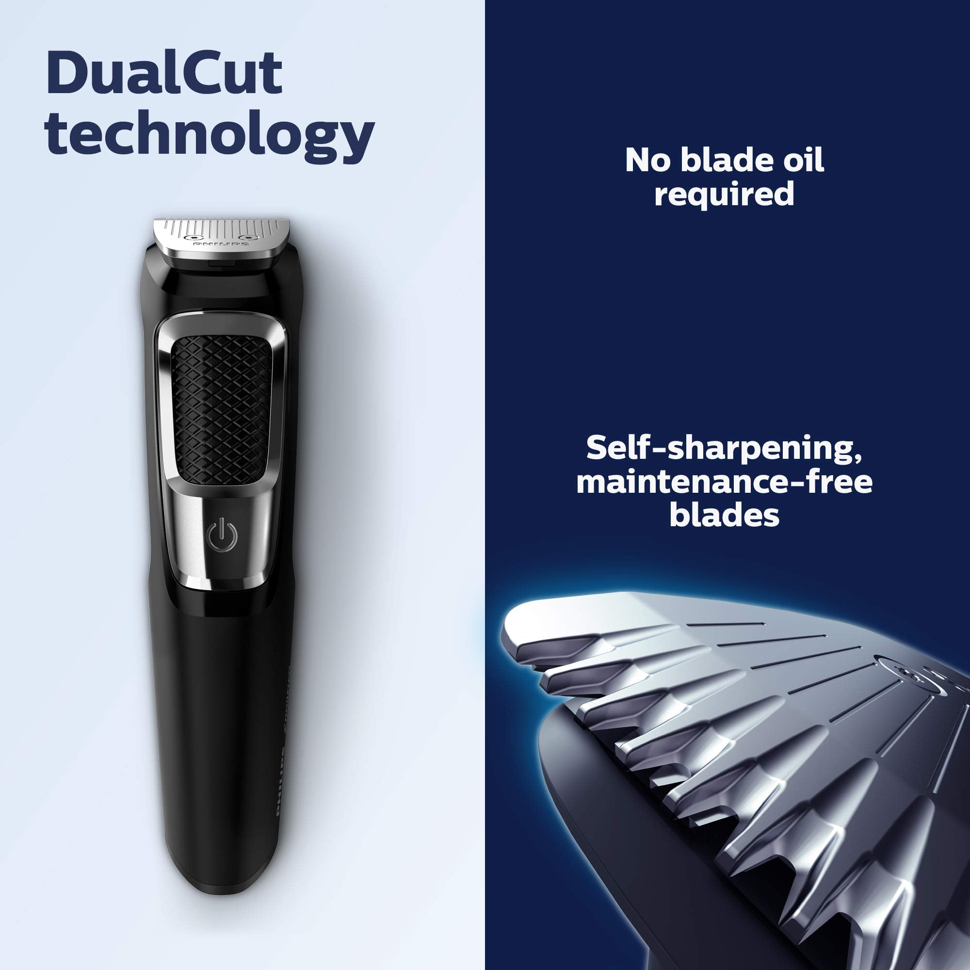 Philips Multigroom 3000 – gardes cheveux 3 pour longueurs personnalisables.