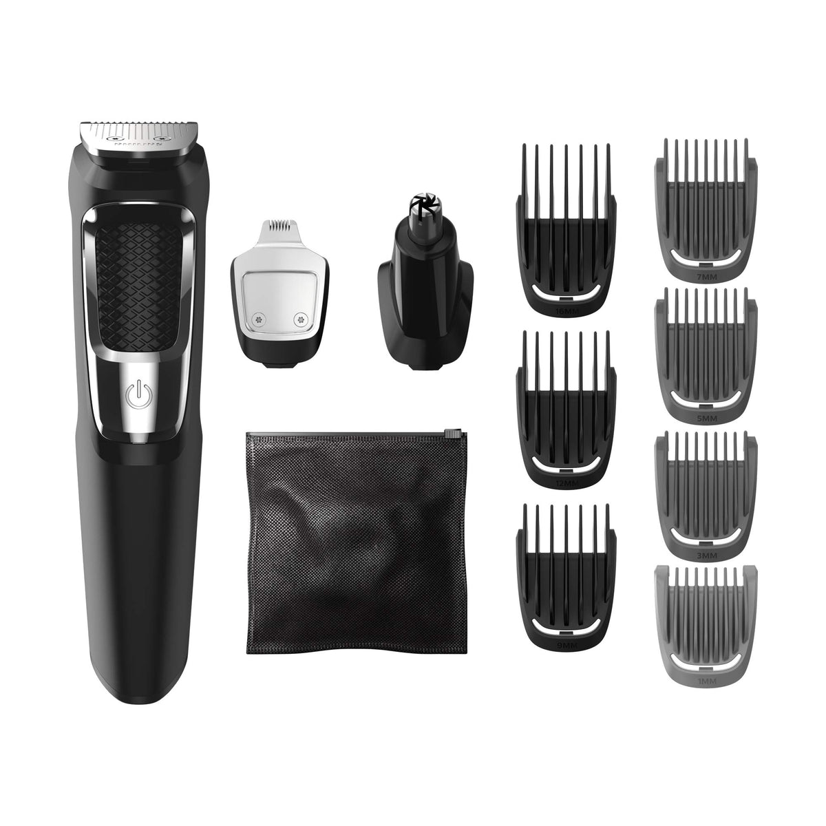 Philips Multigroom 3000 – tête tondeuse acier pour une coupe précise et durable.