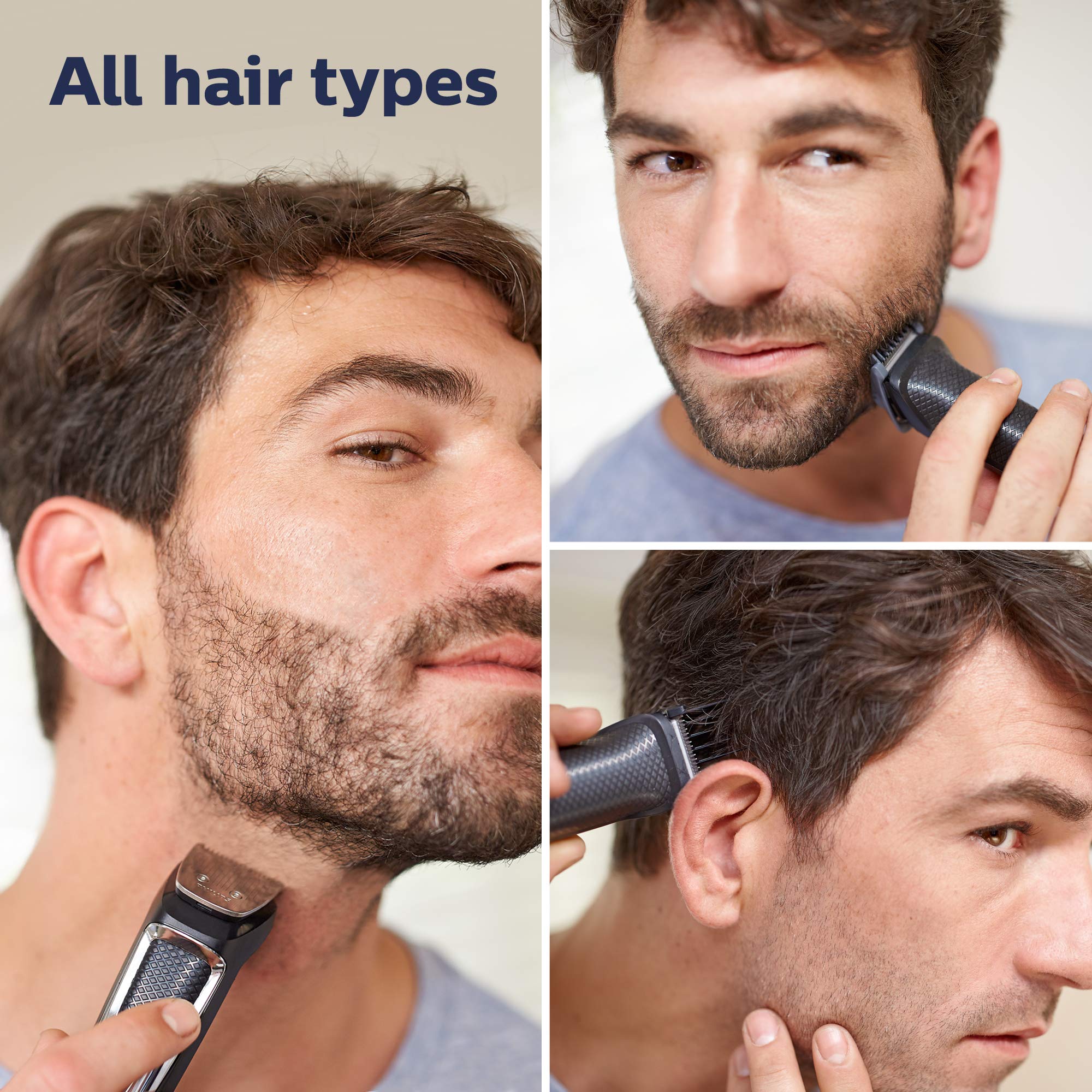 Philips Multigroom 3000 – tondeuse précision acier pour finitions propres.