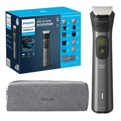Le Philips Multigroom 9000, système complet, pour soins visage, cheveux et corps.