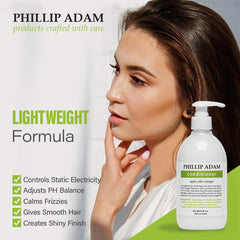 Texture crème légère de Phillip Adam démêlant sans alourdir.