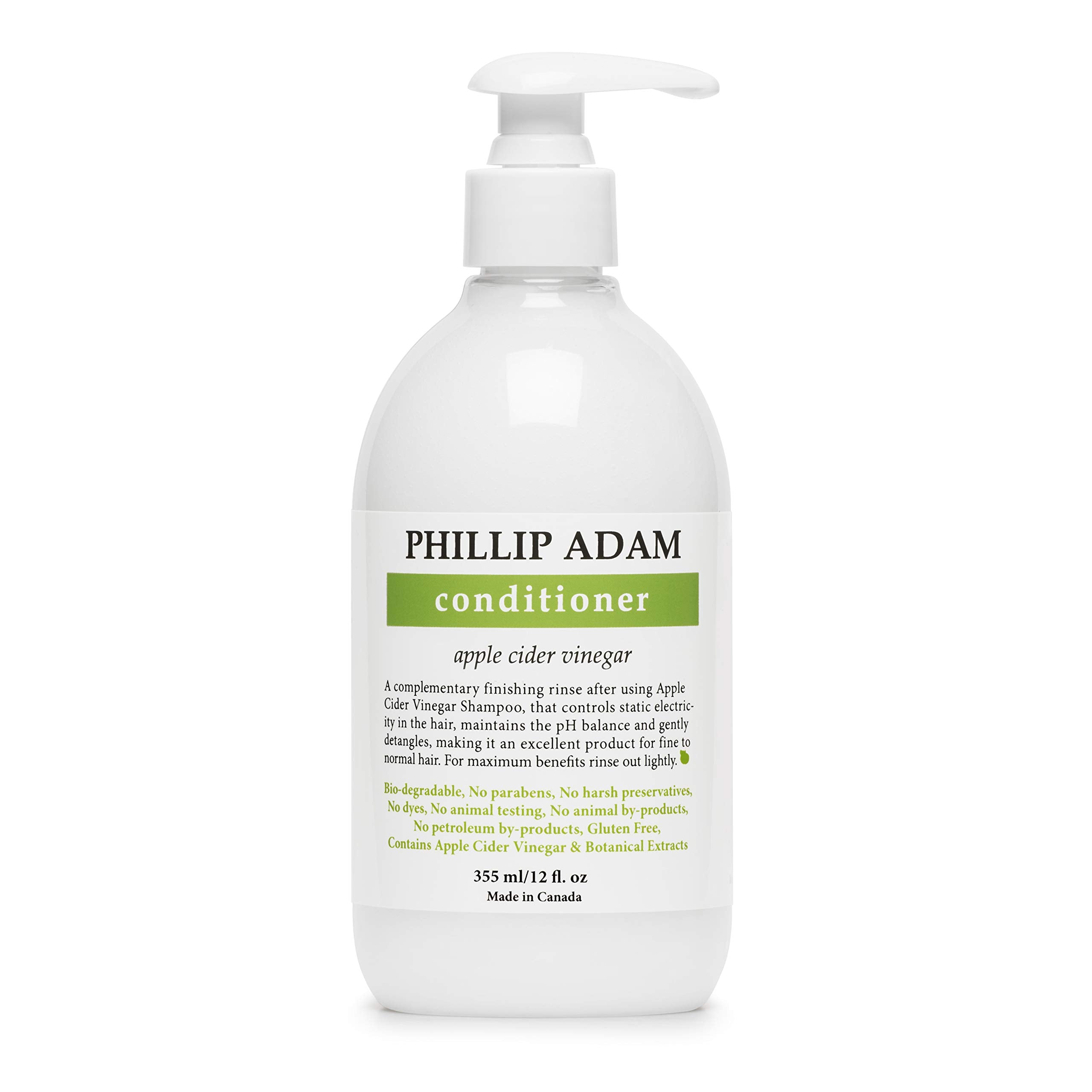 Conditionneur Phillip Adam au cidre de pomme pour cheveux soyeux.