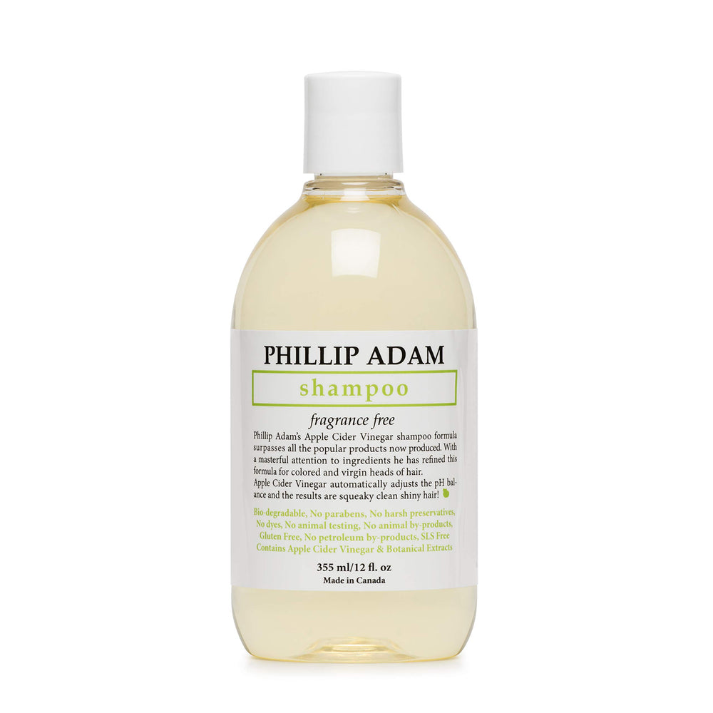 Shampooing Phillip Adam sans parfum en bouteille, douceur pour cuir chevelu sensible
