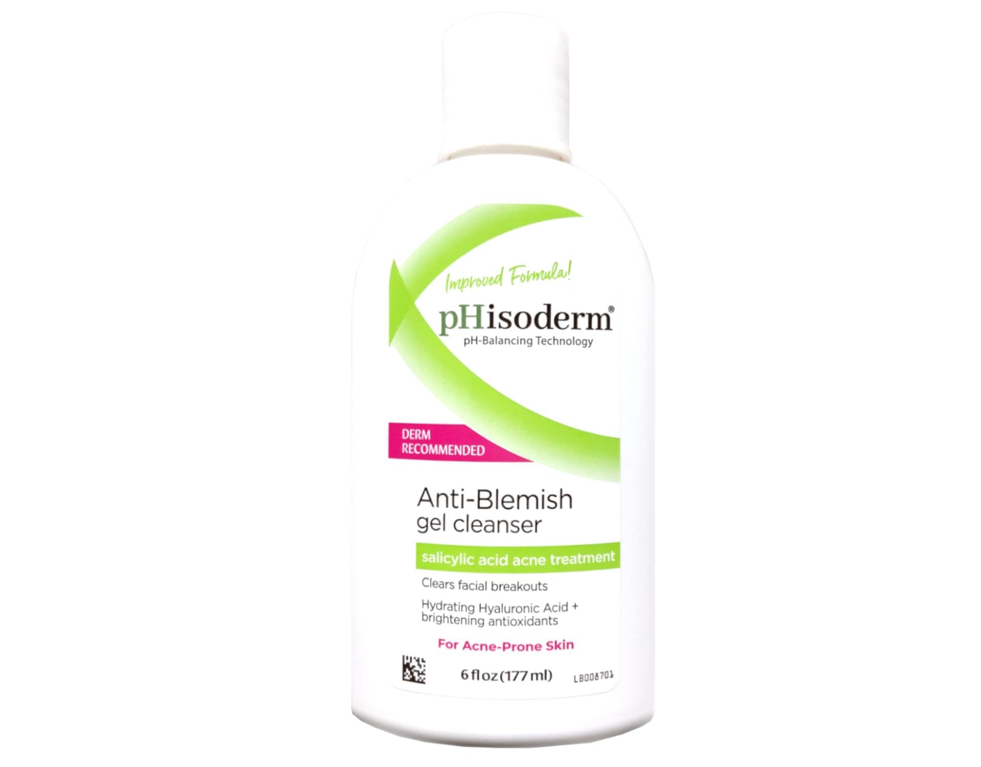 Gel nettoyant Phisoderm anti-imperfections purifiant les pores et équilibrant la peau.
