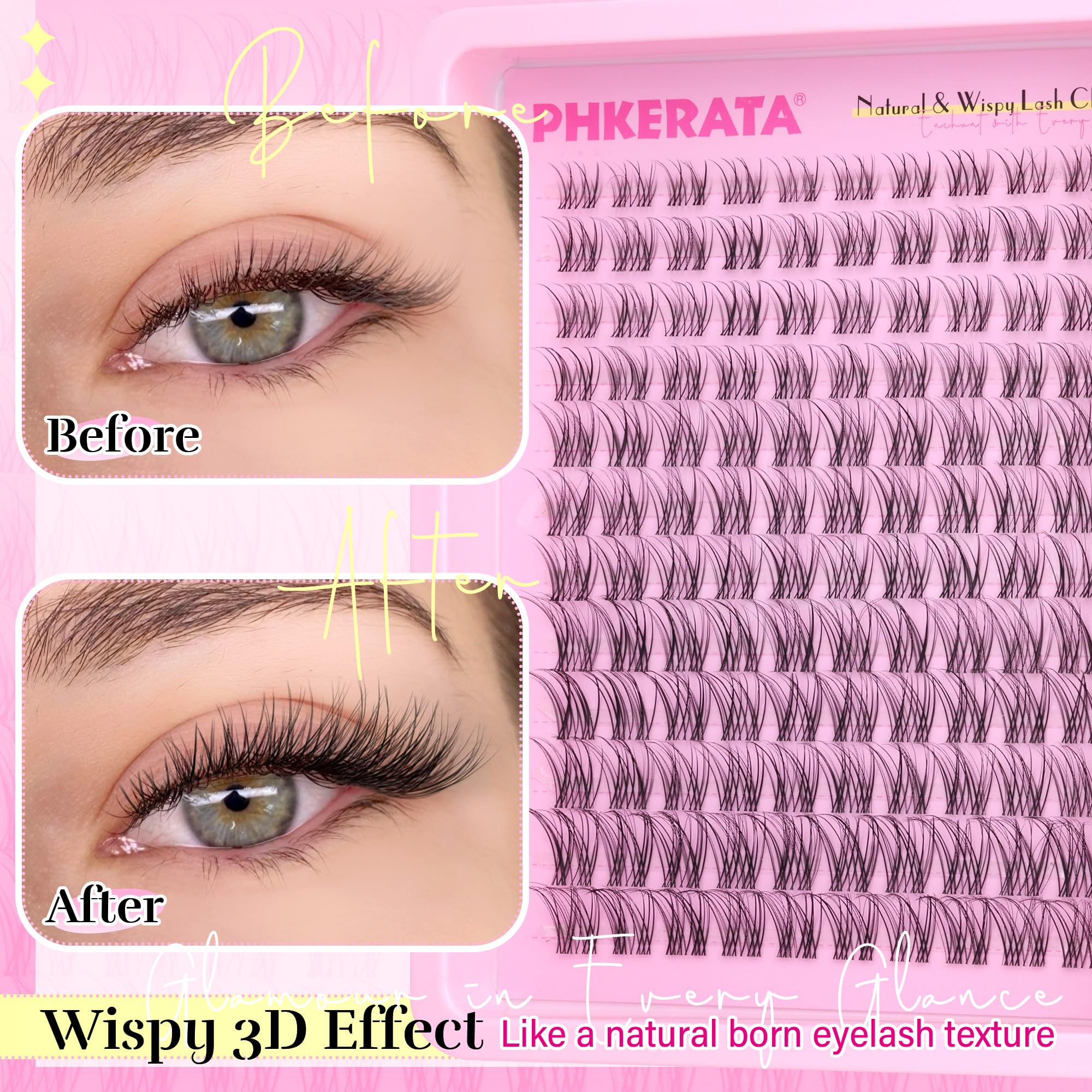 PHKERATA colle cils scellant pour une tenue durable