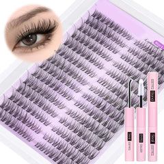 PHKERATA kit cils naturels en faisceaux pour un look discret et élégant.