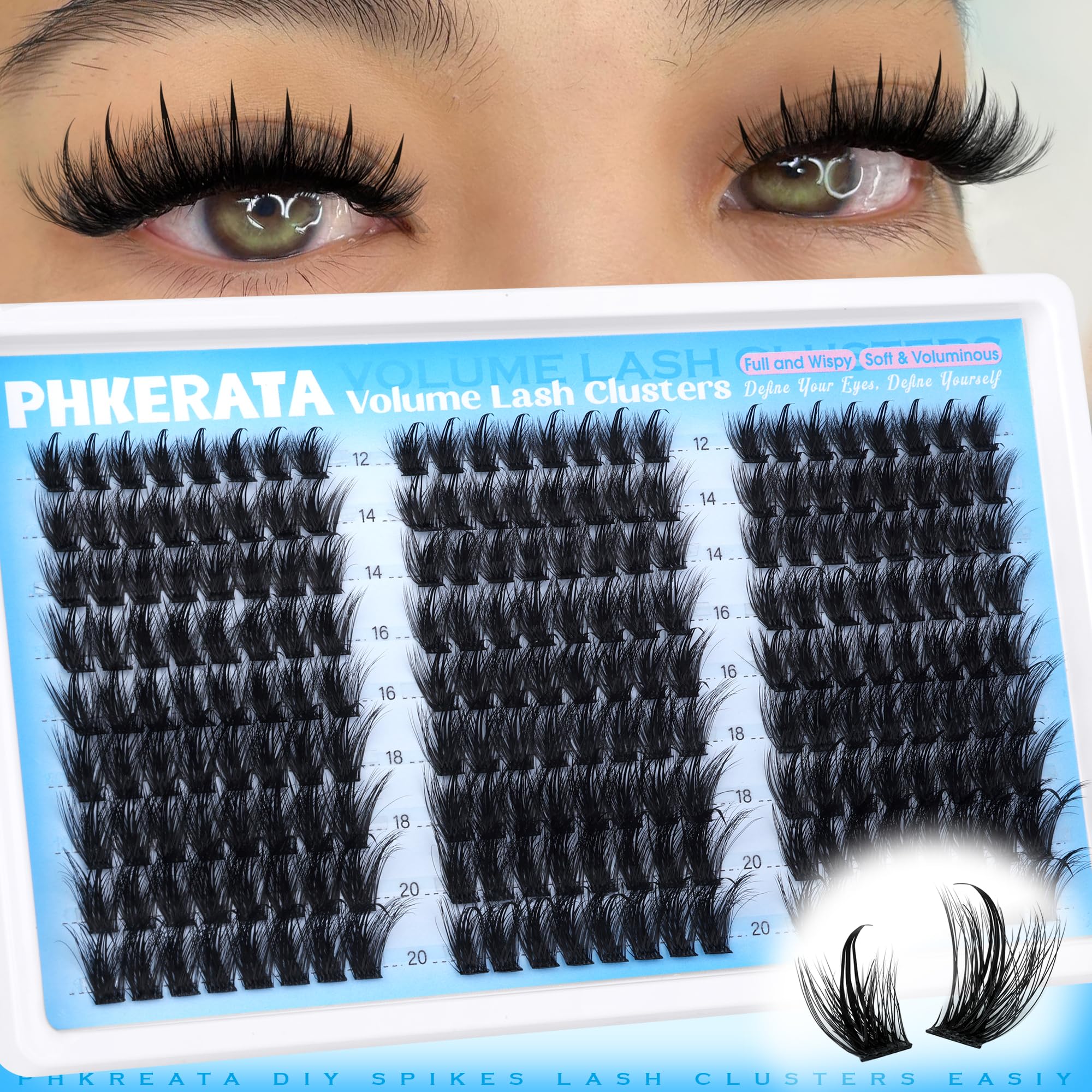 PHKERATA cils manga: application légère qui dure toute la journée.