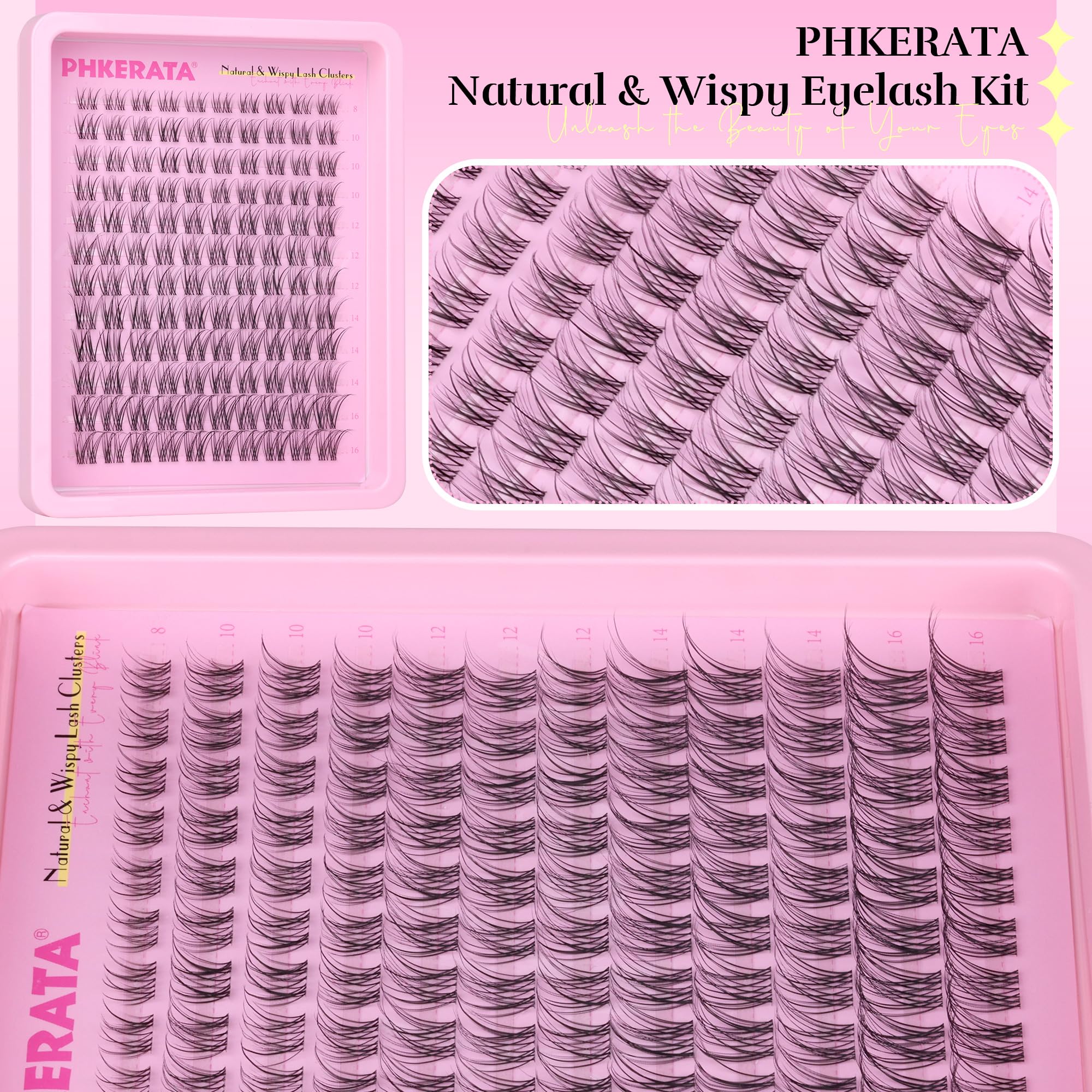 PHKERATA utilisation quotidienne des cils pour un look subtil