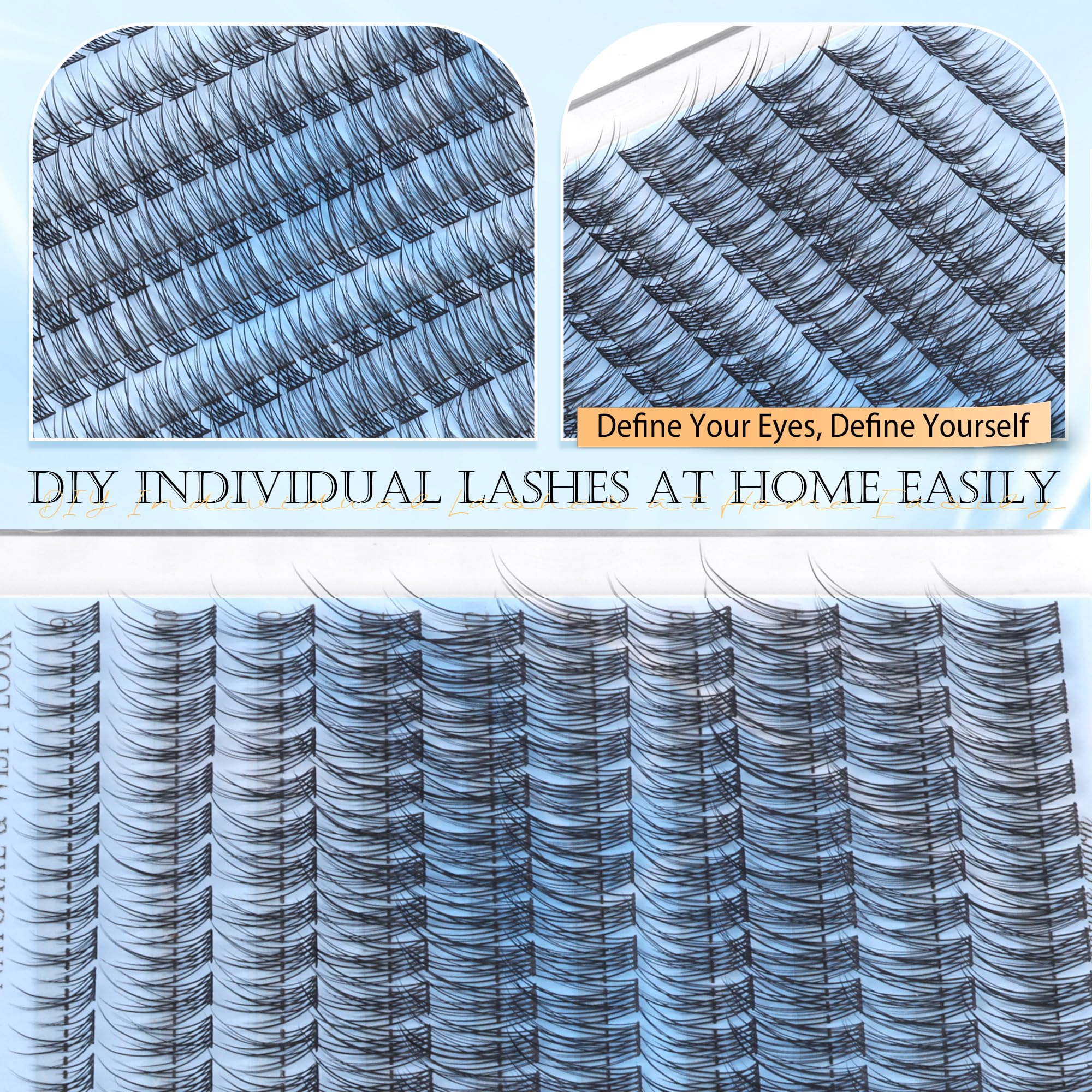 PHKERATA Utilisation Quotidienne Cils: idéal pour travail, rendez-vous et soirées.