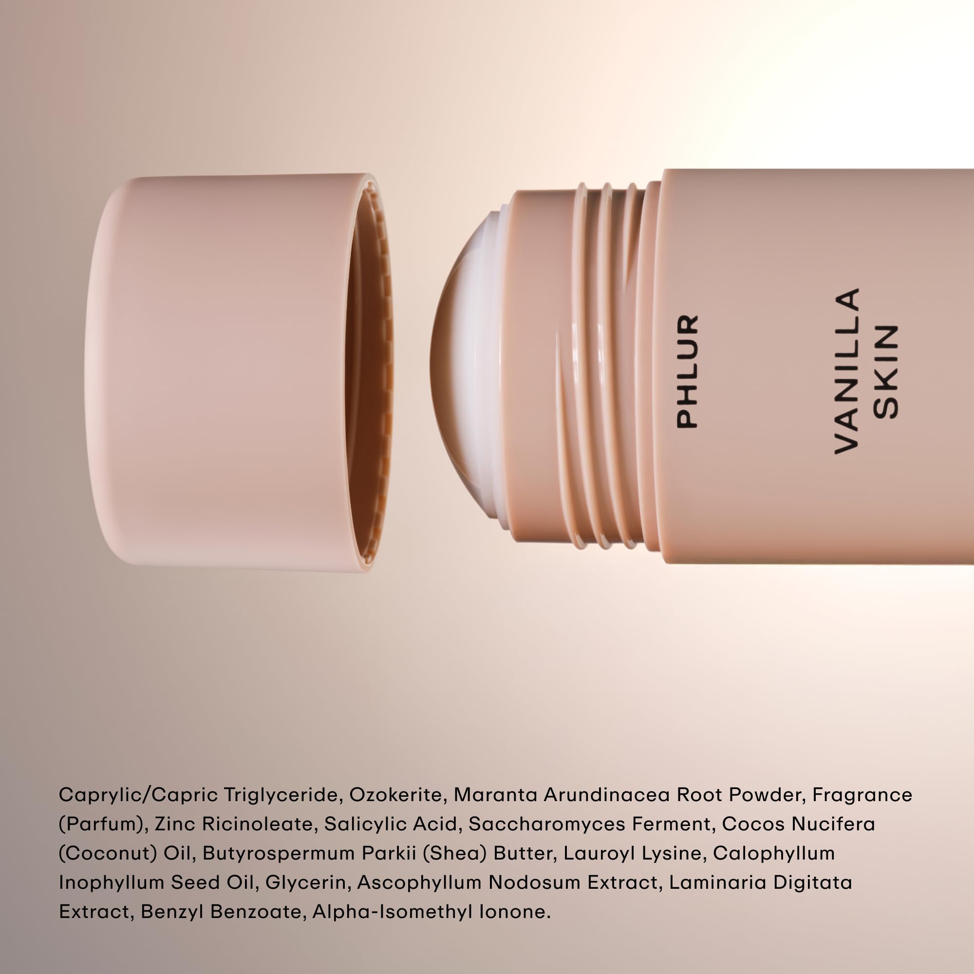 PHLUR Vanilla Skin no-residue feel after wear supports all-day freshness.