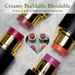 Phoenix Beauty Stick teinte lèvres-visage offre couleur polyvalente et hydratation légère.