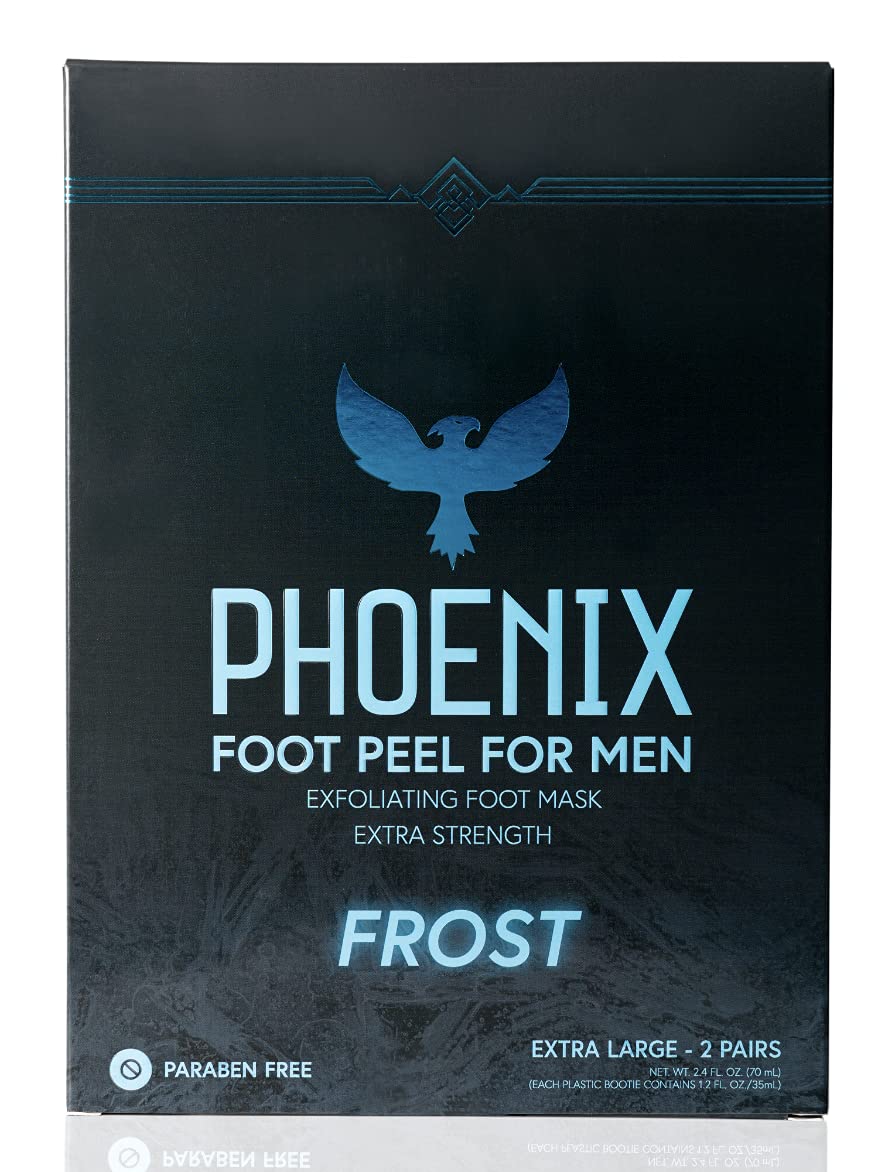 Phoenix Foot Peel homme extra-large menthol, sensation fraîche et revitalisante.