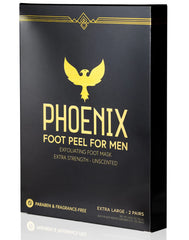 Phoenix Foot Peel – masque-pieds pour hommes, exfoliation efficace à domicile.