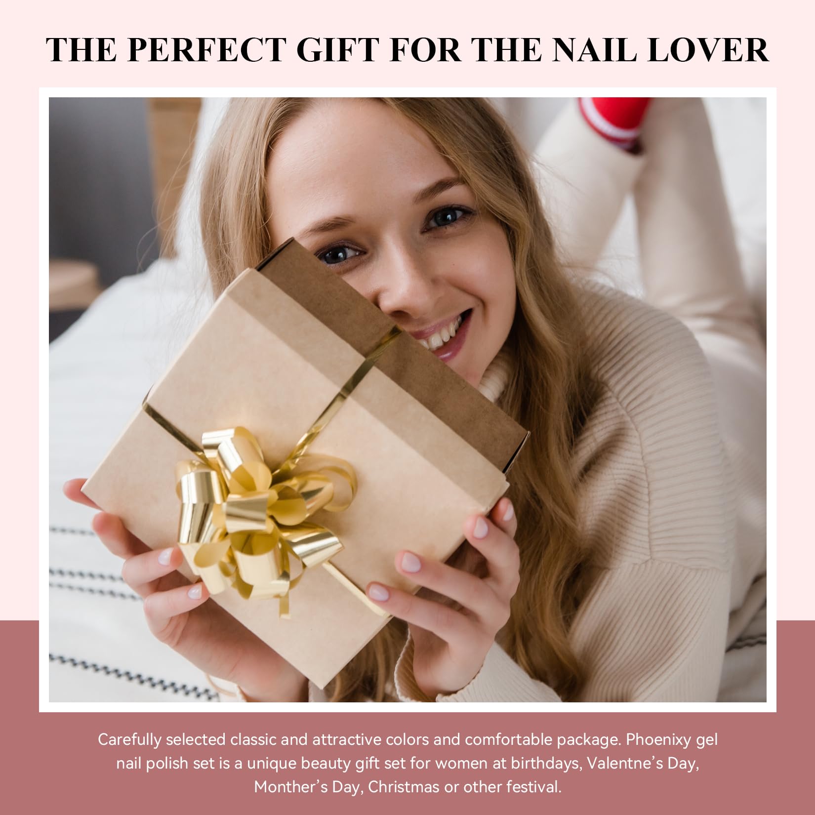 Phoenixy coffret cadeau – vernis gel élégant pour femmes.