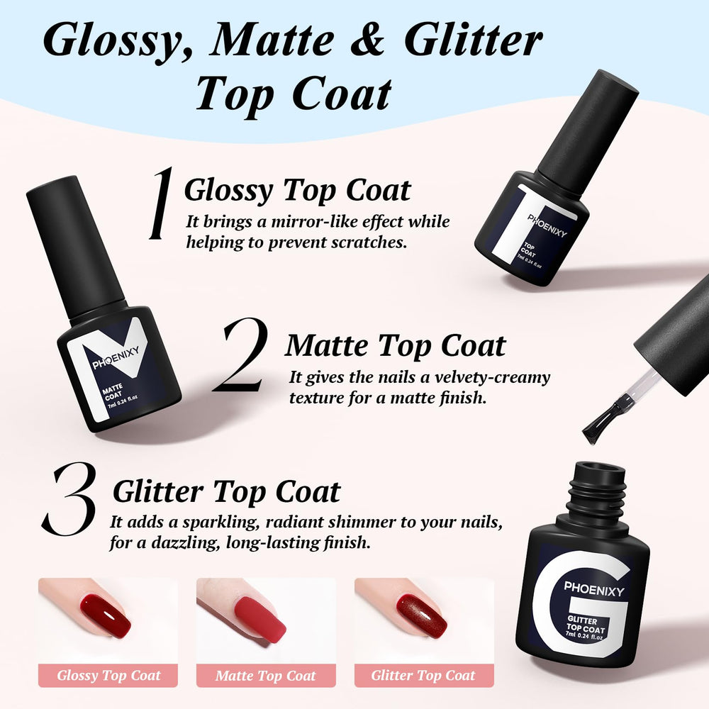 Phoenixy couche supérieure mat, aspect élégant et durable.